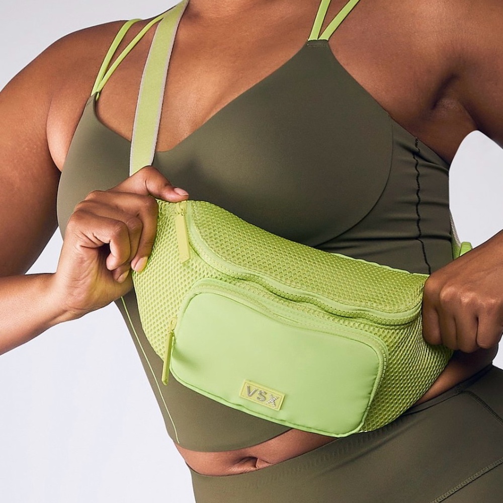 Sexy highflier green yellow purse Fanny pack bag sport Victoria’s Secret 💚